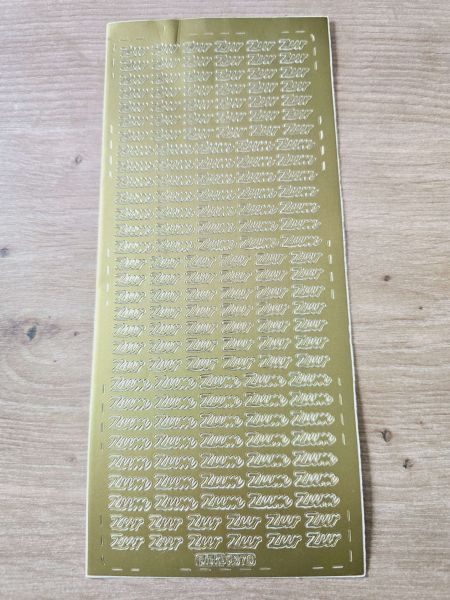 Sticker Schriftsticker -zur-zum- gold Sticker Schriftsticker -zur-zum- gold